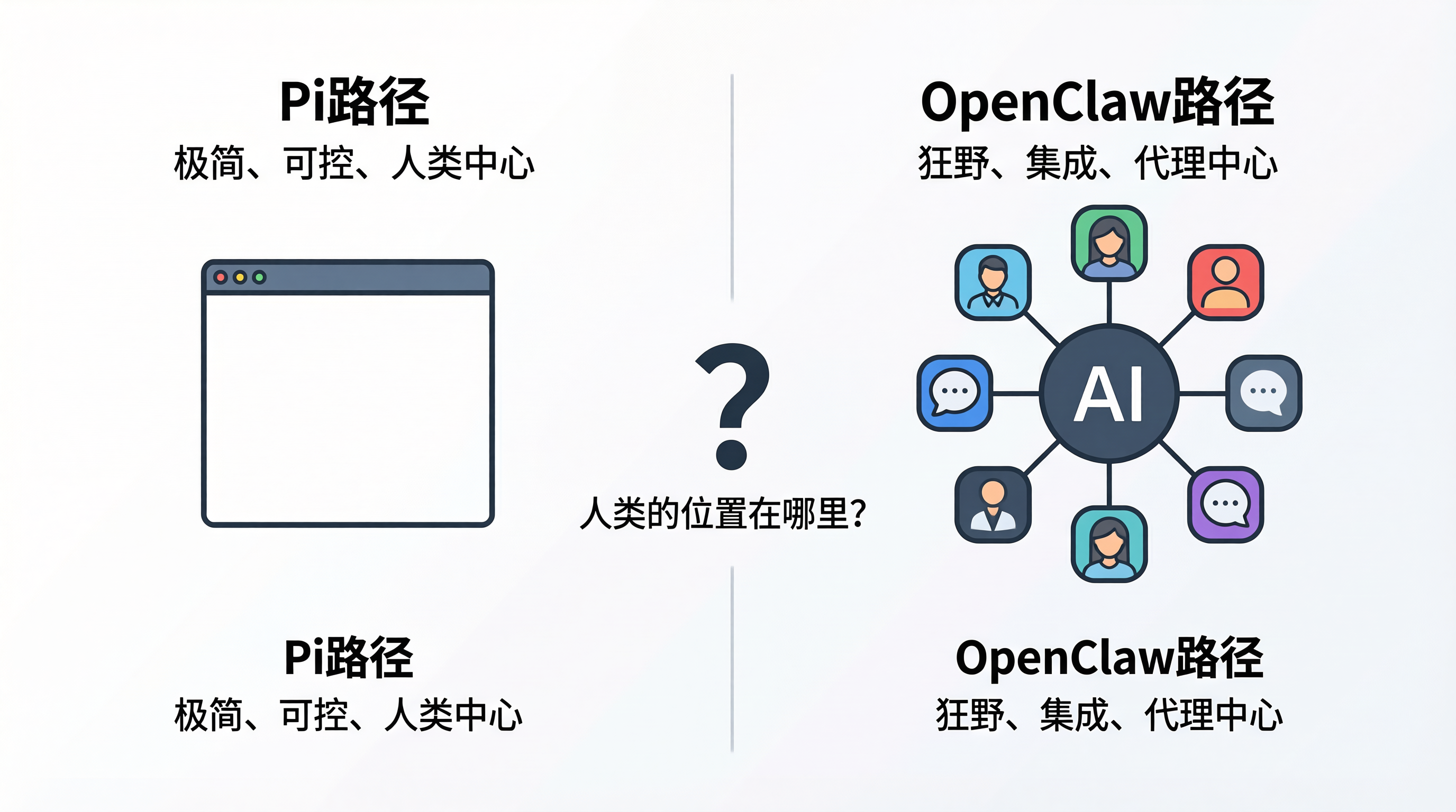 总结图:两种路径的对比 总结图:两种路径的对比